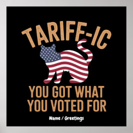 あなたが選んだもの得を純粋に関税で示す ポスター