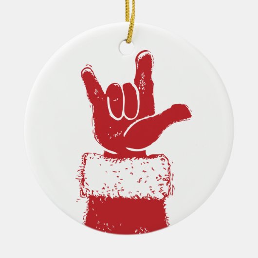 あなたが飾るサンタ愛 セラミックオーナメント (正面)