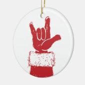 あなたが飾るサンタ愛 セラミックオーナメント (左)