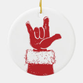 あなたが飾るサンタ愛 セラミックオーナメント (裏面)