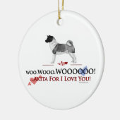 あなたが飾る秋田I愛 セラミックオーナメント (左)