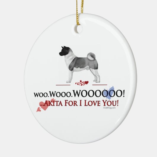 あなたが飾る秋田I愛 セラミックオーナメント (左)