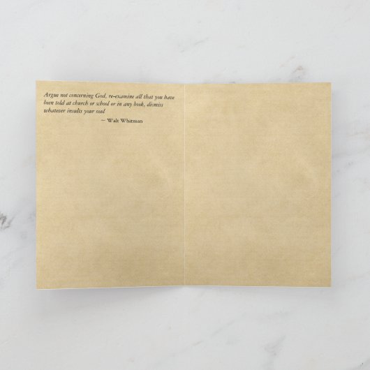 "あなたが"卒業を言われたすべてを再検査して下さい カード (内部)