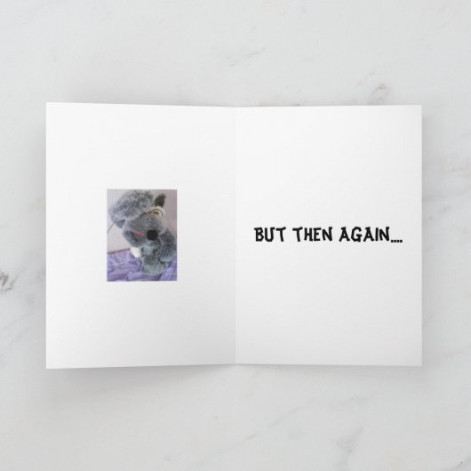 あなたが…読んだすべてを信じないで下さい カード (内部)