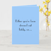 あなたがoutlately beenstressedどちらか、または… カード (黄色い花)