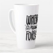 あなたがyesと言うと永遠に意味する カフェラテマグ (左アングル)