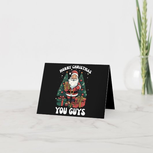 あなたたちにクリスマスの挨拶を サンタクロース シーズンカード (正面)