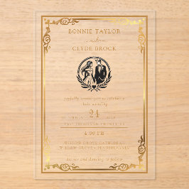 あなたたちの特別な瞬間を捉えたアクリル結婚式招待状 アクリル招待状