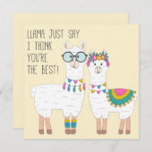 あなたたちは最高のラマだ シーズンカード (正面/裏面)