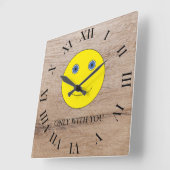 あなただけで スクエア壁時計 (傾斜)