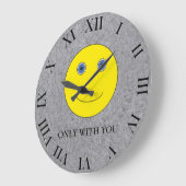 あなただけで ラージ壁時計 (傾斜)