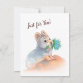 あなただけに - かわいいグリーティングカード カード (正面)