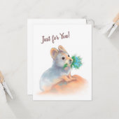 あなただけに - かわいいグリーティングカード カード (正面/裏面インサイチュ)