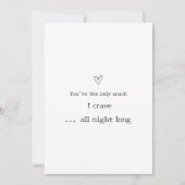 あなただけのおやつ ユニークで面白いバレンタインカード シーズンカード (正面)