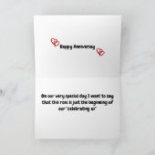 **あなただけのために特別な美しいローズ**  愛 カード (内部)