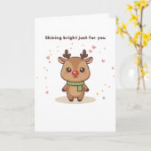 あなただけのために輝く かわいいプチどうし カード (黄色い花)