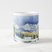 あなただけのアスペン・コロラド　水彩　マグカップ ジャンボコーヒーマグカップ (正面)