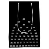 あなただけのアークパターンロゴ | 黒（編集可能） ミディアムペーパーバッグ (裏面)