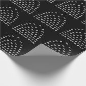 あなただけのアークパターンロゴ | 黒（編集可能） ラッピングペーパー (角)