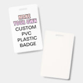 あなただけのオフィスID用PVCカード バッジ (正面＆裏面)
