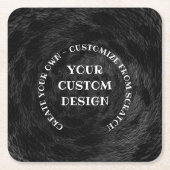 あなただけのオリジナルをデザインしよう スクエアペーパーコースター (正面)