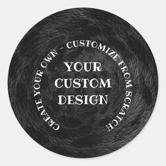 あなただけのオリジナルをデザインしよう ラウンドシール (正面)