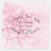 あなただけのオリジナルを作成 スクエアシール (正面)