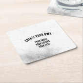 あなただけのオリジナルを作成 スクエアペーパーコースター (アングル)