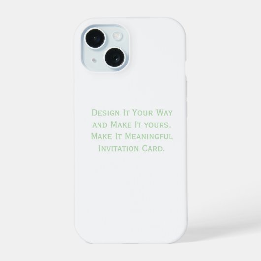 あなただけのオリジナルを iPhone 15ケース (裏面)