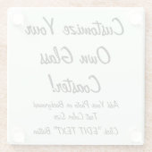 あなただけのオリジナルガラスコースター！ ガラスコースター (裏面)