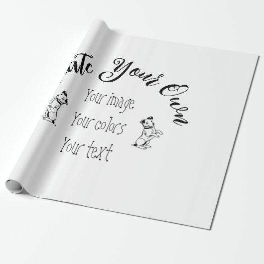 あなただけのオリジナルデザイン ラッピングペーパー (アンロールド)