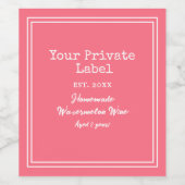 あなただけのオリジナル手作りスイカワインラベル ワインラベル (シングルラベル)