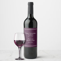 あなただけのオリジナル ブランドの手作りブラックベリー ワインラベル