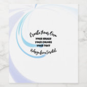 あなただけのオリジナル ワインラベル (シングルラベル)