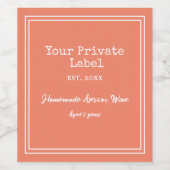 あなただけのオリジナル 手作り杏ワインラベル ワインラベル (シングルラベル)