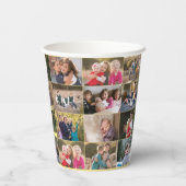 あなただけのオリジナル 28枚の写真を飾れる コラージュペーパーカップを作ろう 紙コップ (裏面)