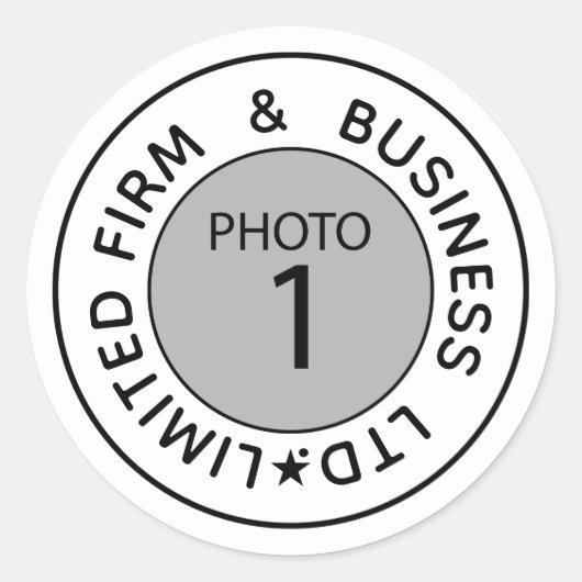 あなただけのカスタマイズテンプレートを作成 テキストをカスタマイズ ラウンドシール (正面)