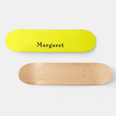 あなただけのカスタムイエロー モダンスケートボード スケートボード (横)