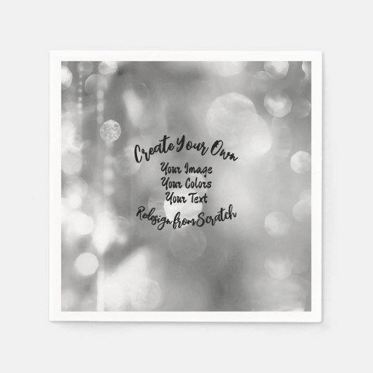 あなただけのカスタムカラー/デザインを作成 スタンダードカクテルナプキン (正面)