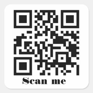 あなただけのカスタムQRコードウェブサイトアドレスURLを作成 スクエアシール