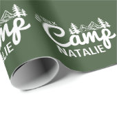 あなただけのキャンプ・バチェロレッテパーティーをカスタマイズします ラッピングペーパー (ロールコーナー)