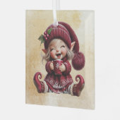 あなただけのケラケラ笑うビンテージクリスマスノームを作ろう ガラスオーナメント (正面左)