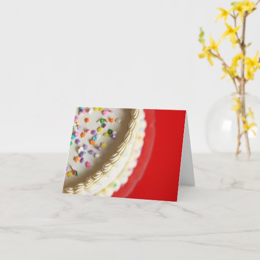 あなただけのケーキ カード (黄色い花)