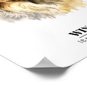 あなただけのゴールデンレトリバー 水彩画 ポスター (角)