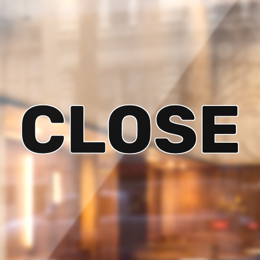 あなただけのシンプルなカスタムクローズウィンドウシールを作成 ウィンドウサイン (シート2)