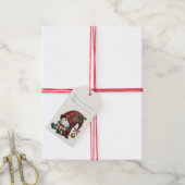 あなただけのジングルクリスマスパターンがかかったノームを作ろう ギフトタグ (より糸付き)