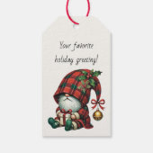 あなただけのジングルクリスマスパターンがかかった小人の妖精を作ろう ギフトタグ (裏面)