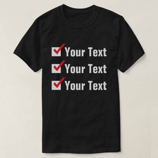 あなただけのステータスをカスタマイズ - パーソナル広告 Tシャツ (デザイン正面)