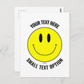 あなただけのスマイリー笑顔のポストカードを作ろう、オリジナルスマイリー笑顔のポストカードを作成しよう ポストカード (正面/裏面)
