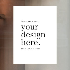 あなただけのデザインをアップロード 18" x 24" ウィンドウシール ウィンドウサイン